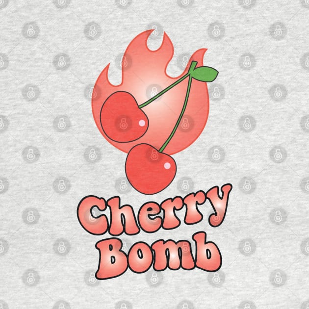 Cherry Bomb and Coral Flaming Design by YourGoods